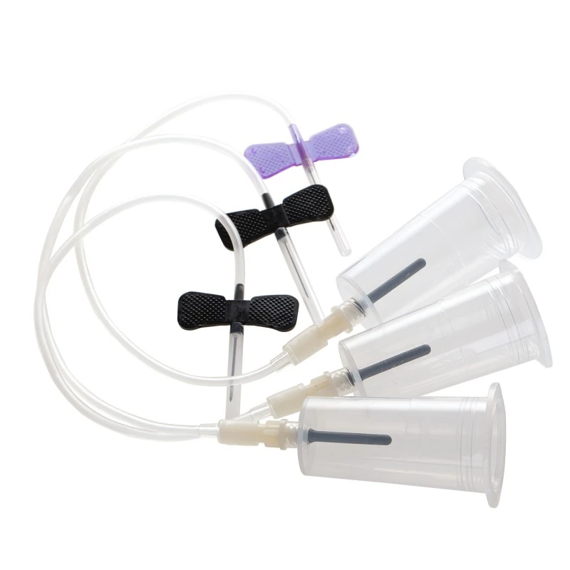 veterinary butterfly blood collection needles (canine blood sampling)