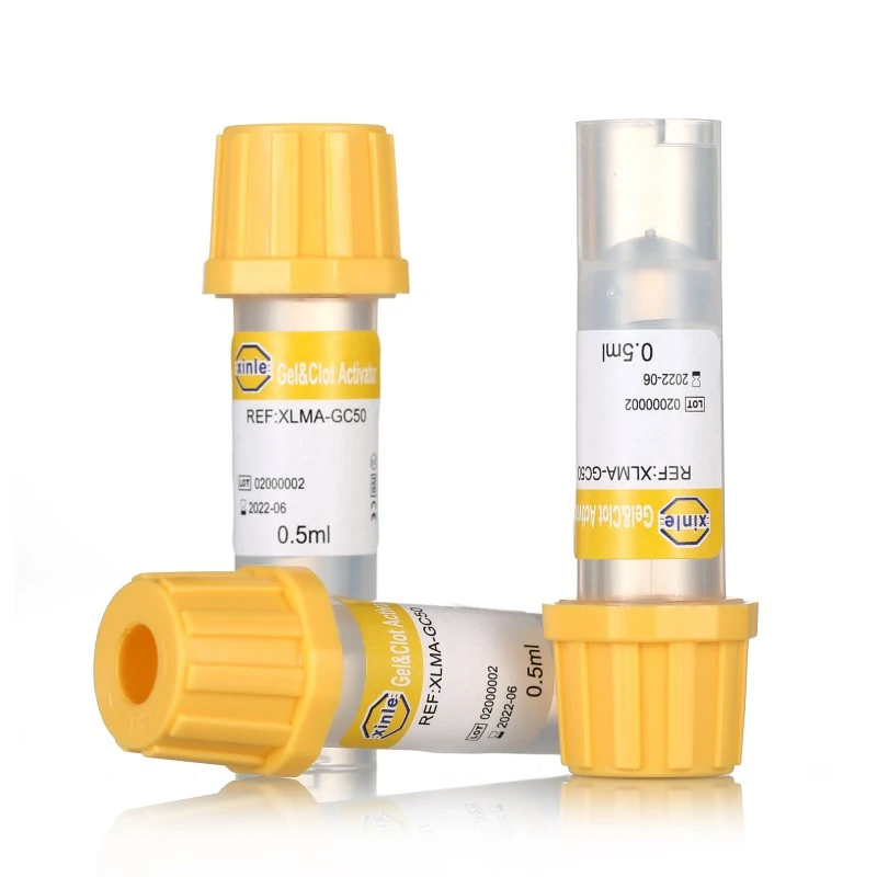 veterinary clot activator tubes (canine & feline serum separation)