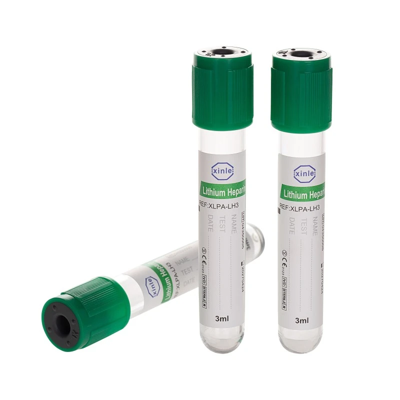 Heparin Blood Collection Tubes (Lithium & Sodium Heparin)