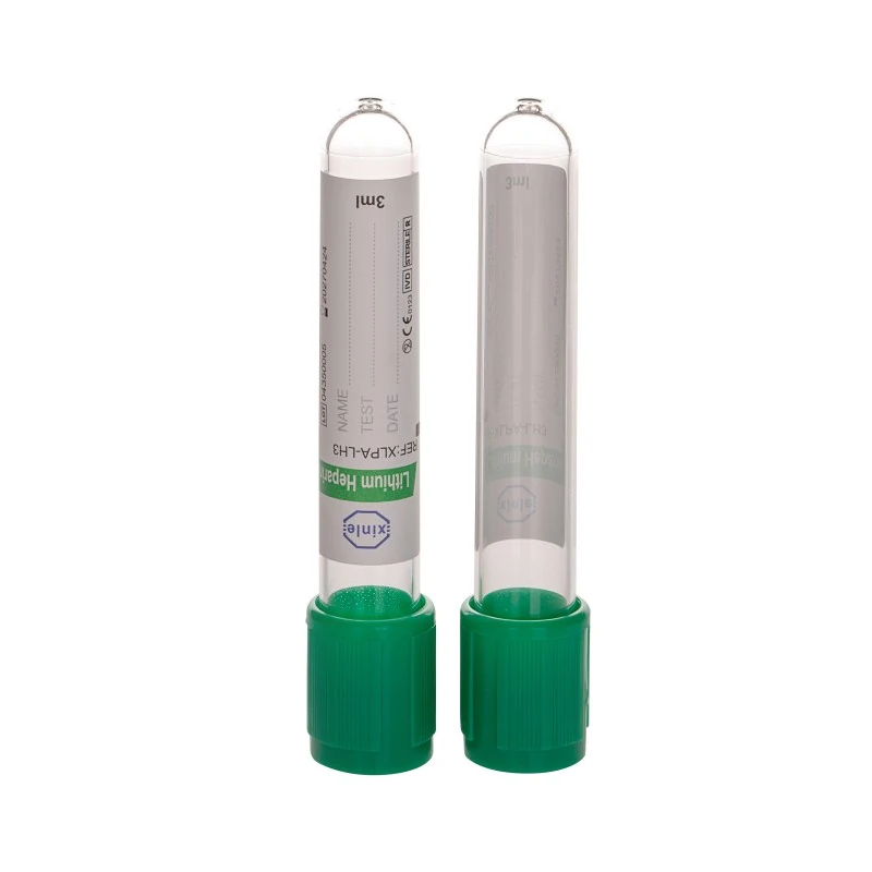 heparin blood collection tubes (lithium & sodium heparin)