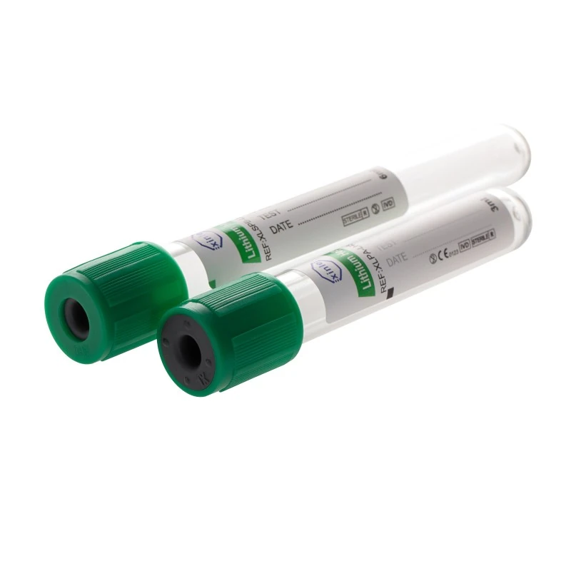 heparin blood collection tubes (lithium & sodium heparin)