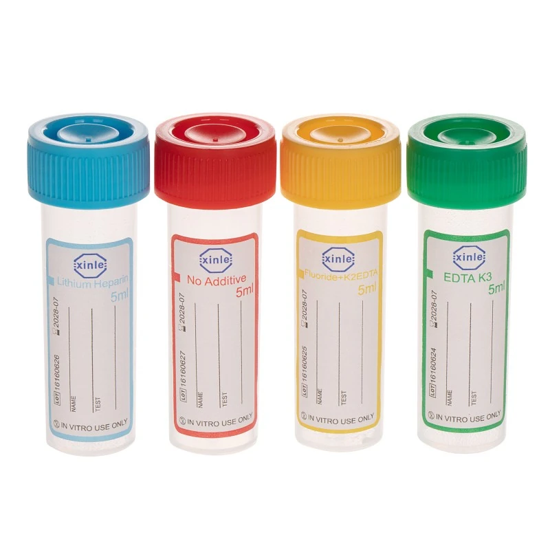 screw cap blood collection containers (non vacuum pp tubes, 16 × 55 mm)
